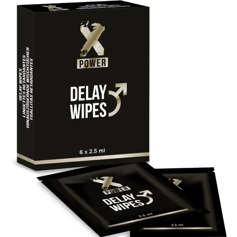 X POWER - Delay Wipes para Control de Placer Natural