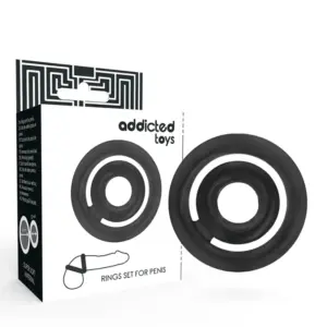 ADDICTED TOYS - C-Ring Penis Black Premium para Placer