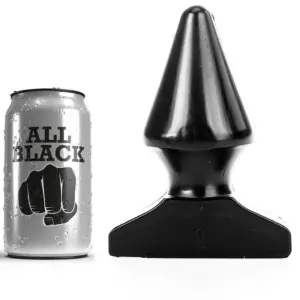 ALL BLACK - Anal Plug Profesional 17 cm para Placer Extremo