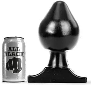 ALL BLACK - Anal Plug Premium 19 cm para Placer Intenso