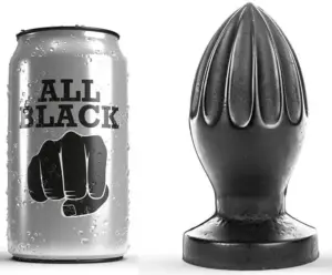 ALL BLACK - Plug Anal 12 cm Profesional y Seguro