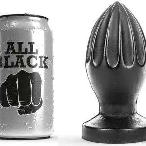 ALL BLACK - Plug Anal 12 cm Profesional y Seguro
