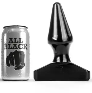 ALL BLACK - Plug Anal Premium 16 cm para Placer Intenso