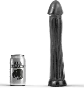 ALL BLACK - Plug Dildo 31 cm Profesional de PVC Suave