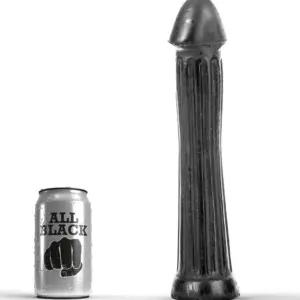 ALL BLACK - Plug Dildo 31 cm Profesional de PVC Suave