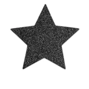 BIJOUX - Flash Black Star Nipple Caps Premium para Seducción
