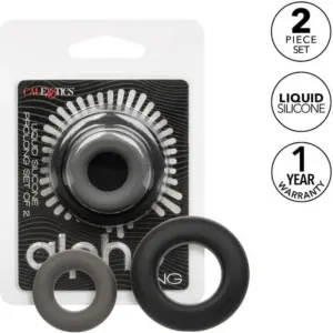 CALEXOTICS - Anillos Pene Premium de Silicona Líquida - Set de 2