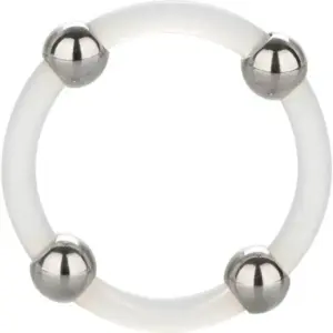 CALEXOTICS - Anillo de Silicona con Bolas de Acero L | Placer Premium