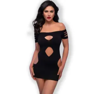 CHILIROSE - Vestido Sexy Seamless Negro S/M | Elegancia Premium