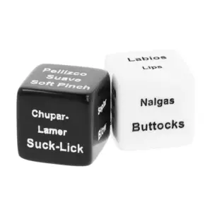 BLACK&SILVER - Dados para parejas para juegos eróticos