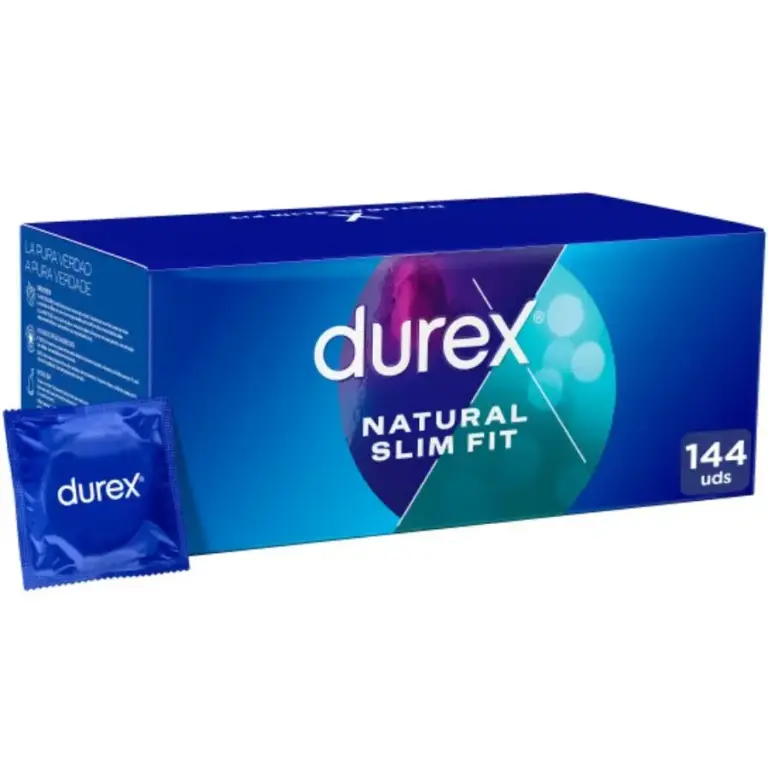 Durex Natural Slim Fit Basic 144 unidades - Preservativos ajustados