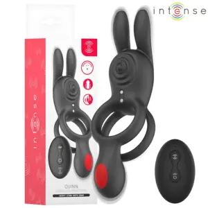 INTENSE - Quinn Double Vibration Ring con Control Remoto para Parejas