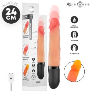 MR INTENSE Jean Vibrador Realista con Calor 24 cm y Movimiento Up&Down