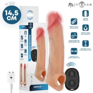 MR INTENSE Arnold M – Funda pene vibradora ultra-realista 14,5 cm