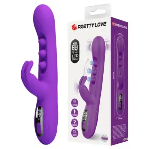 Pretty Love Sabien Rabbit Vibrator con Estimulación Tapping y LED Morado