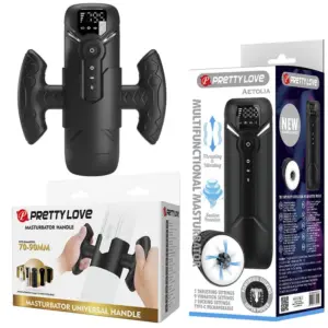 Pretty Love Aetola: masturbador automático multifunción con mando negro