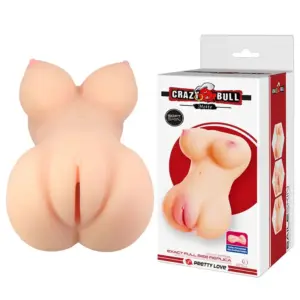 Crazy Bull Mette: masturbador realista con vagina y glúteos en TPR suave