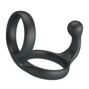 Crazy Bull Florian Double Cock and Ball Ring Black para firmeza y placer