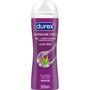 Durex Soft Aloe Vera Massage Lubricant Gel 200 ml para masajes e intimidad