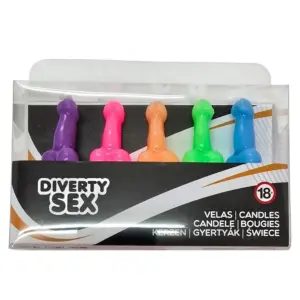 DIABLO PICANTE - Candles con Forma de Pene Divertidos y Coloridos