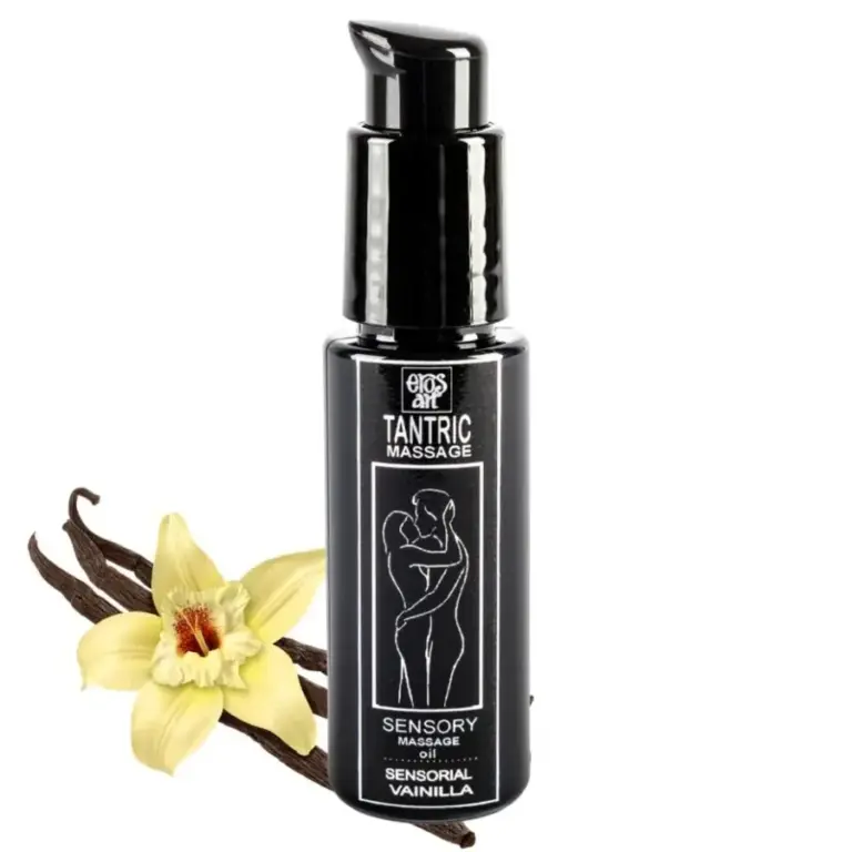 EROS-ART - Aceite de Masaje Tántrico Natural con Aroma a Vainilla Premium 30 ml