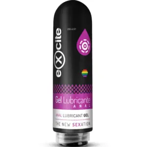 EXCITE - Lubricante Anal Premium 200 ML con Aroma a Fresa