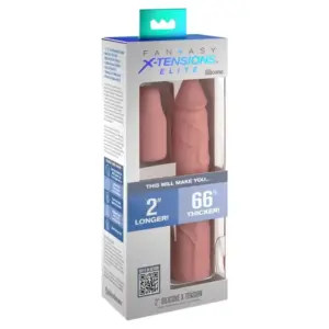 Fantasy X-tensions Sleeve 20,32 cm con Plug 5 cm en silicona elite