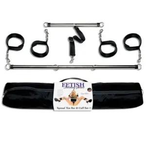 Fetish Fantasy - Spread Em Bar y Cuff Set Premium para Placer