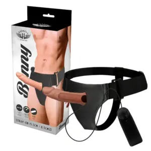 HARNESS ATTRACTION - ARNÉS HOLLOW BENNY CON VIBRADOR PREMIUM