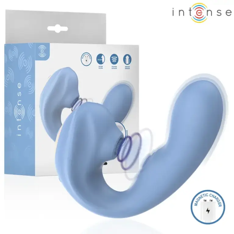INTENSE - GINA Estimulador Clitorial Multifuncional Premium Azul