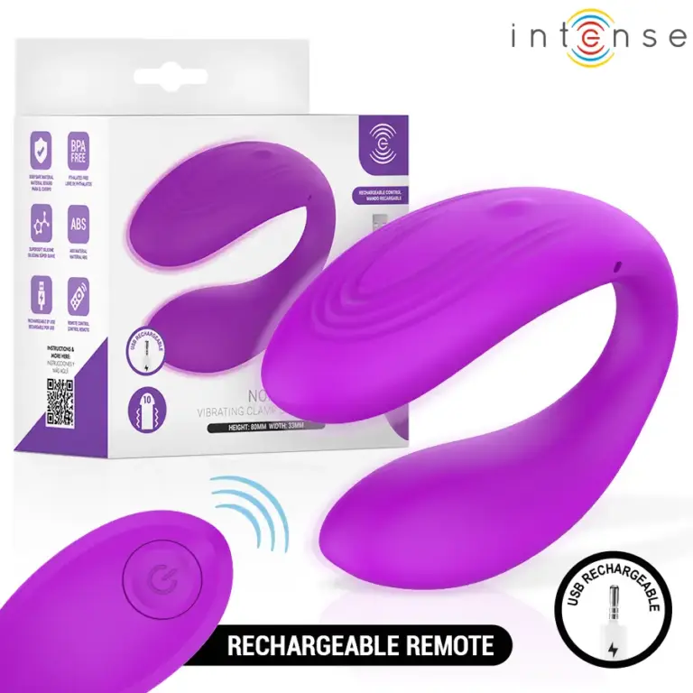 INTENSE - Nora Vibrating Clamp Stimulator Profesional Purple