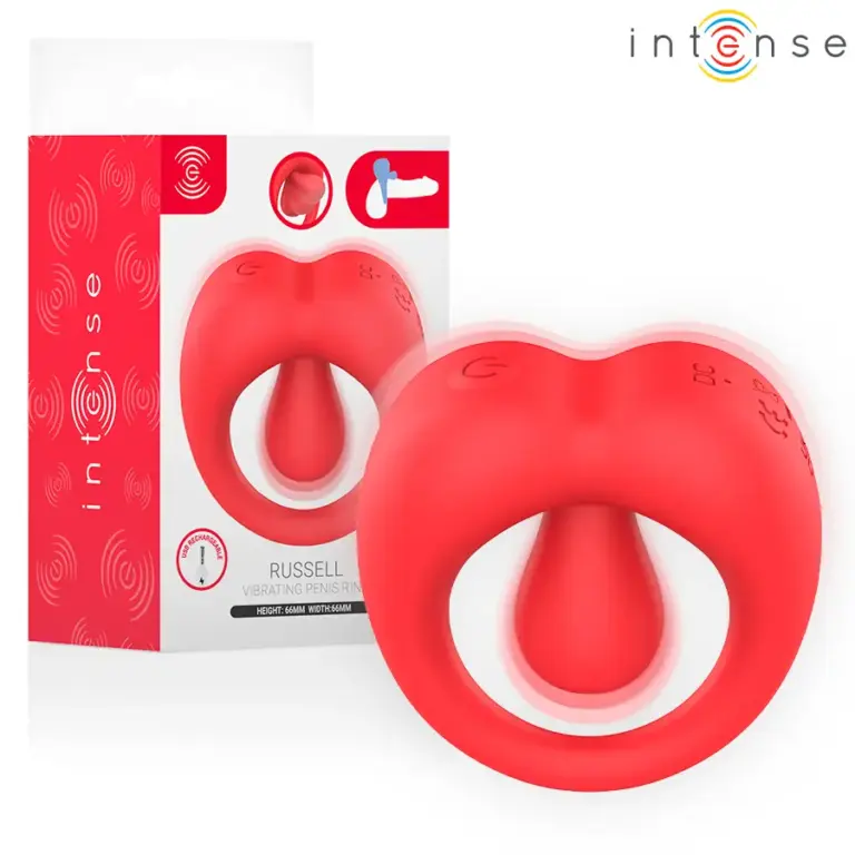 Intense - Anillo Pene Vibrador Russell con Estimulador Clítoris
