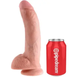 KING COCK - Dildo Realista 22.9 cm con Ventosa y Testículos