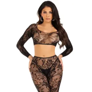 Leg Avenue - Short Top & Tights Set Sexy y Elegante