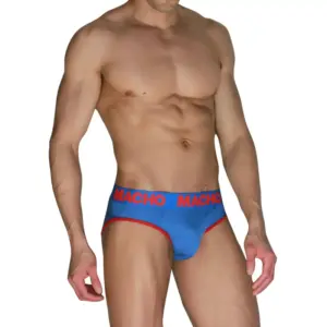 MACHO - Classic Slip Blue + Red L | Comodidad Premium