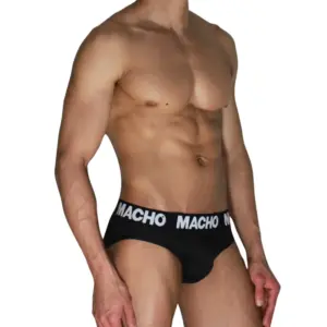 MACHO - Classic Slip Black + Black M - Comodidad Premium