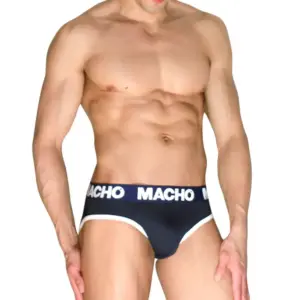 MACHO - Classic Men's Briefs Navy Blue Premium Comfort