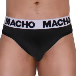 MACHO - Thong Black/Black Profesional para Hombre
