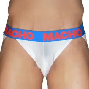 MACHO - Jockstrap MX29AZ Blanco Premium para Hombre