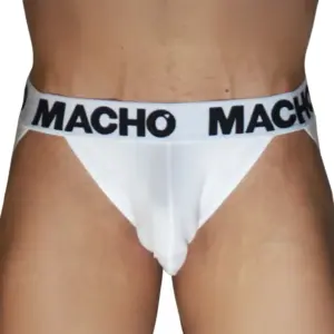 MACHO - Jockstrap MX29BL Blanco Premium para Hombre