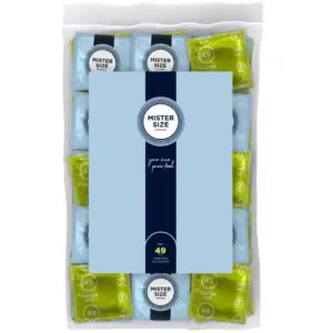MISTER SIZE - Condón Size S 49 mm Premium para Sensaciones Únicas