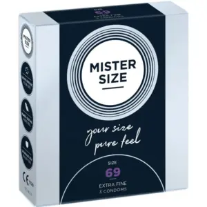 MISTER SIZE - Preservativos XXXL 69mm Premium para Placer