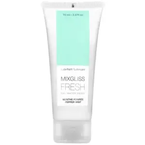 MIXGLISS - Lubricante a Base de Agua Sabor Menta Fría 70 ML