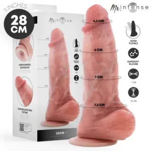 MR INTENSE - Dildo Silicona Extragrande 28 cm - Realista y Poderoso