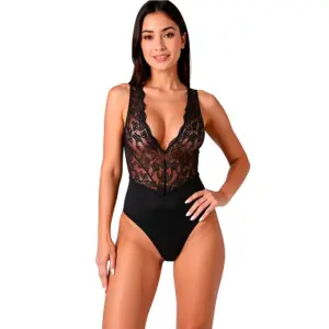 PASSION - EVALIE Bodysuit Black L/XL Original y Elegante