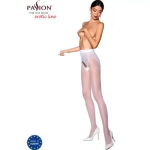 PASSION - TIOPEN 006 Medias Blancas 3/4 Premium