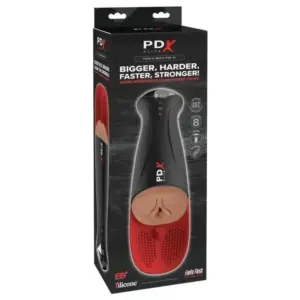 PDX ELITE Fap-O-Matic Pro XL: masturbador automático con vibración 34.9 cm