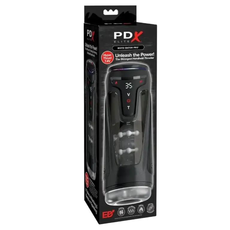 PDX ELITE Moto-Bator Pro: Masturbador Automático con Vibración y Calor