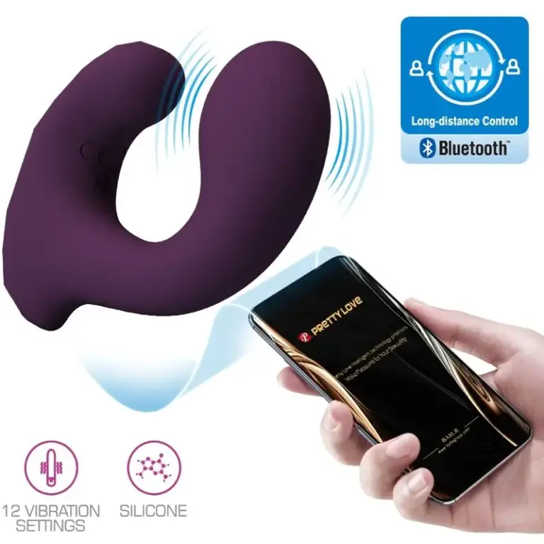 PRETTY LOVE - Vibrador Control Remoto Purple con App Gratis
