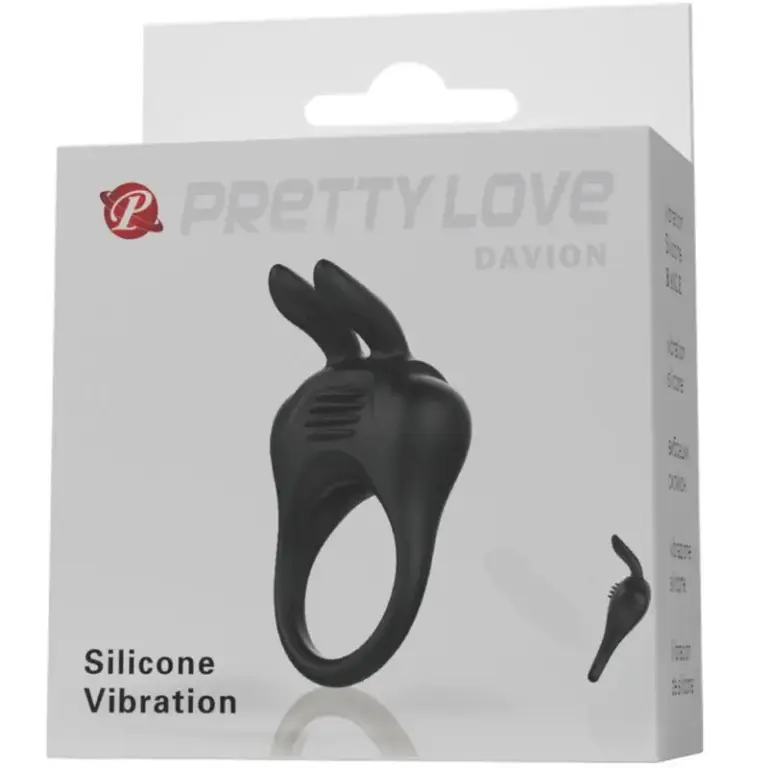 PRETTY LOVE - Davion Rabbit Vibrator Ring Premium para Parejas